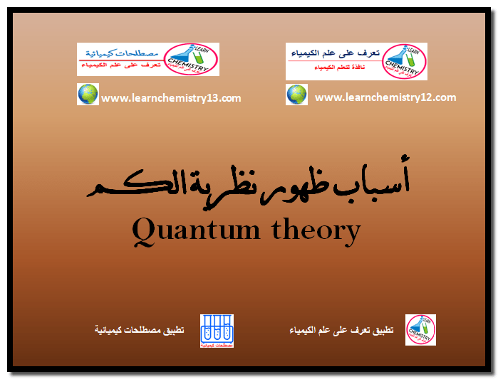 أسباب ظهور نظرية الكم Quantum theory