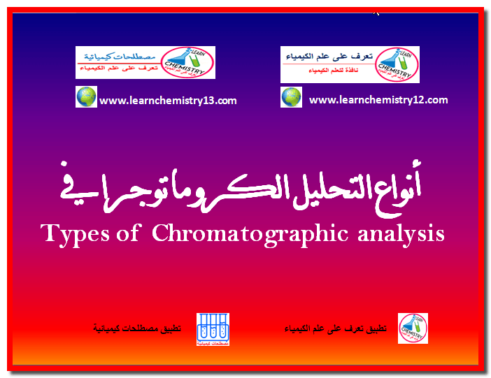 الكروماتوجرافيا - أنواع التحليل الكروماتوجرافي