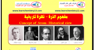 مفهوم الذرة - نظرة تاريخية Concept of Atom- Historical view