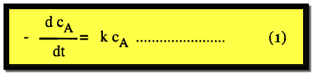 تفاعلات الرتبة الأولى First Order Reactions