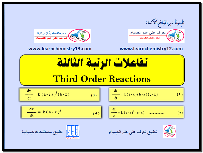 تفاعلات الرتبة الثالثة Third Order Reactions