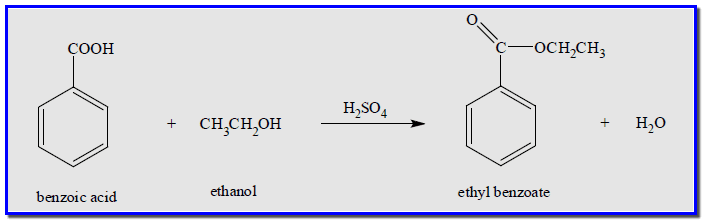 تجربة استرة حمض البنزويك فى المعمل  Esterification of Benzoic acid