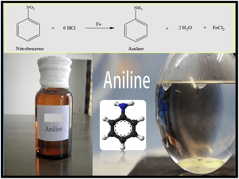 الأنيلين Aniline - تجربة تحضير الأنيلين فى المعمل