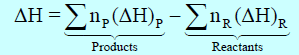 الإنثالبي ΔH - المحتوى الحراري Enthalpy