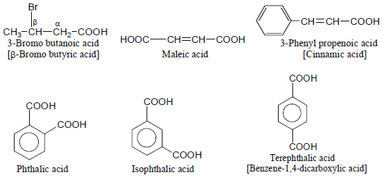 تسمية الأحماض الكربوكسيلية Nomenclature of Carboxylic acids