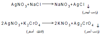 تعيين عيارية NaCl باستخدام محلول قیاسي من AgNO3 (طريقة موهر)