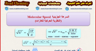 السرعة الجزيئية Molecular Speed + مسائل محلولة