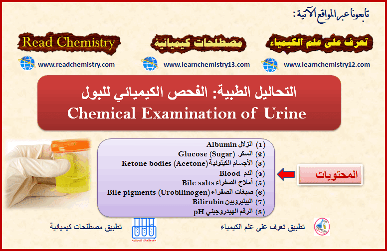 التحاليل الطبية: الفحص الكيميائي الشامل لعينات البول Urine