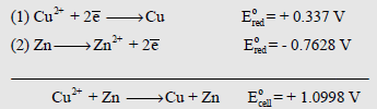 حساب جهد الخلية (القوة الدافعة الكهربائية) Calculation of EMF