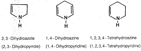 تسمية المركبات الحلقية الغير متجانسة Heterocyclic Compounds