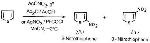تفاعلات الثيوفين Thiophene reactions (الخواص الكيميائية للثيوفين)