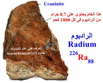 الراديوم Radium – الخواص الفيزيائية والكيميائية للراديوم