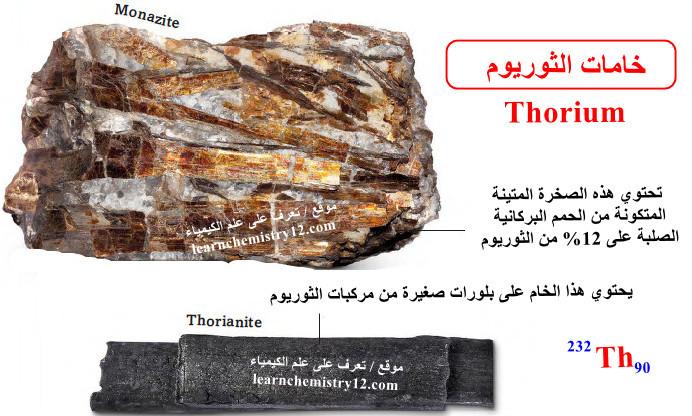 الثوريوم Thorium – المعدن المشع الطبيعي الأكثر شيوعًا